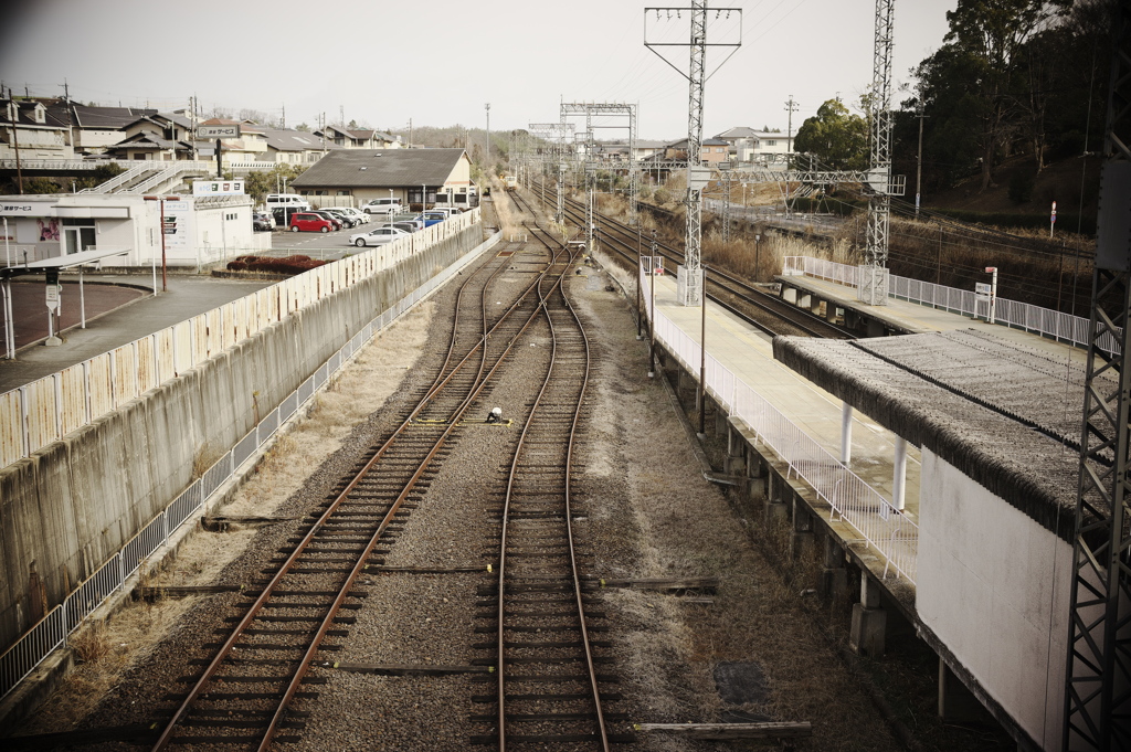 今日の駅前風景