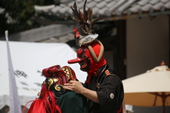 獅子神楽の奉納