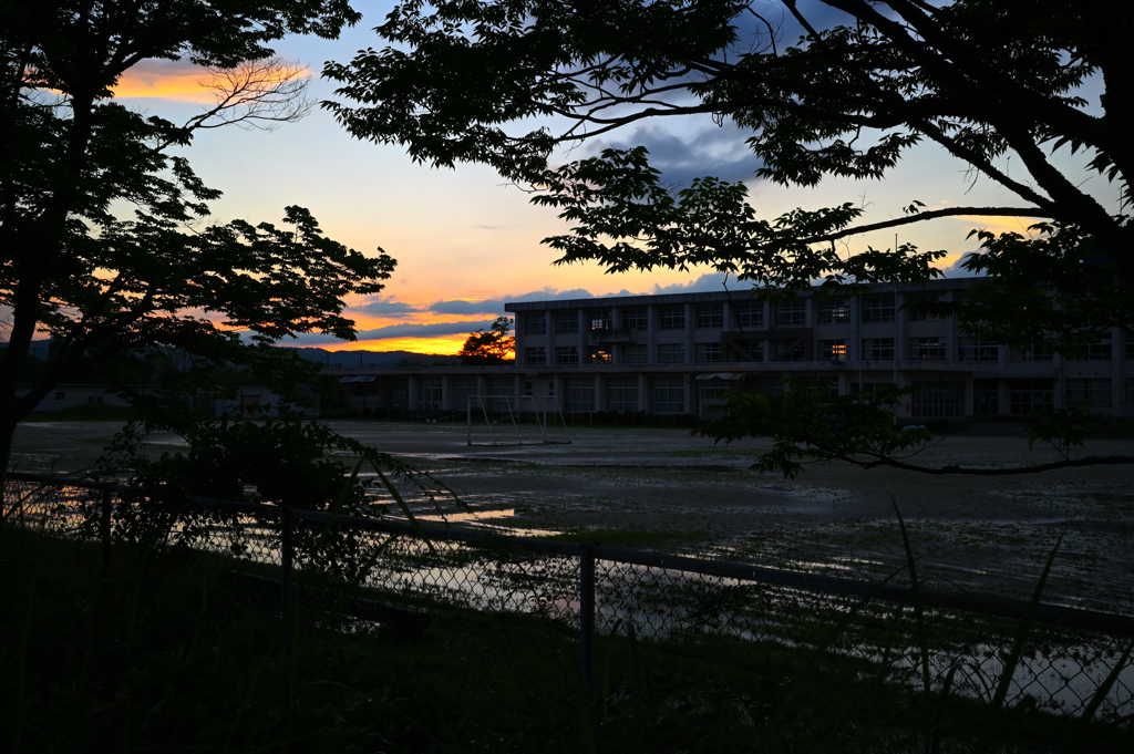 今日の夕焼け
