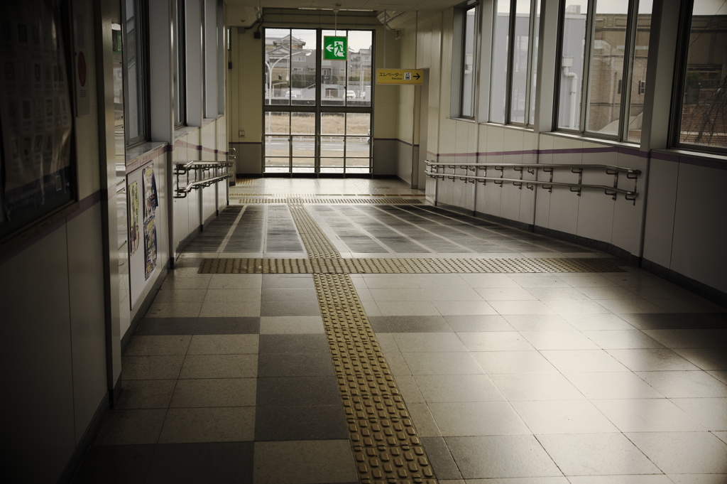 今日の駅前風景