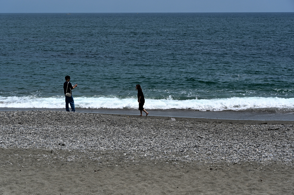 桂浜の二人