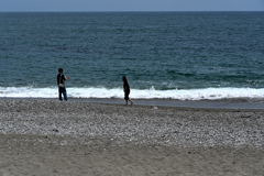 桂浜の二人