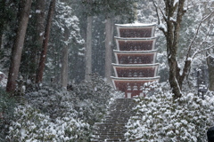 室生寺モノクローム