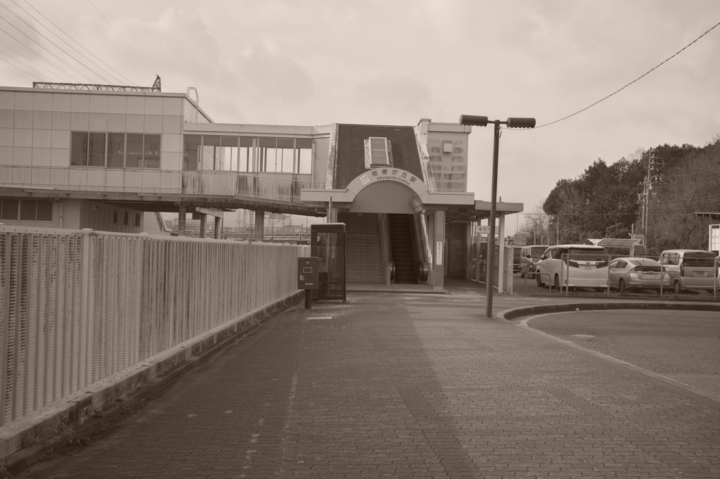 今日の駅前風景