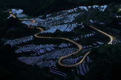 丸山千枚田光跡