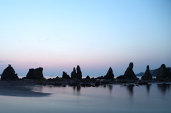 橋杭の朝