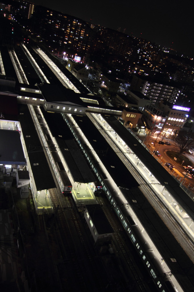 上から駅を