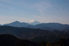 山頂から山頂を見る