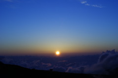 室堂平の夕日