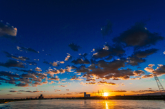 夕日