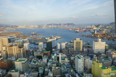 釜山タワーから見た景色