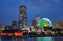夜下の横浜