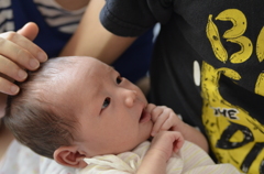 笑顔を練習中