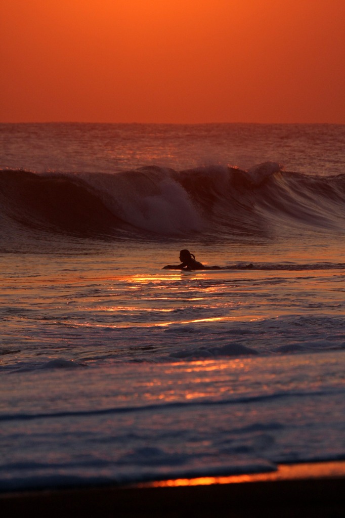 Sunset Bodyboarder