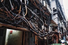 重慶マンションの裏口
