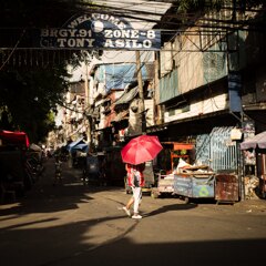 Red parasol
