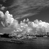 沖縄　泊港の入道雲