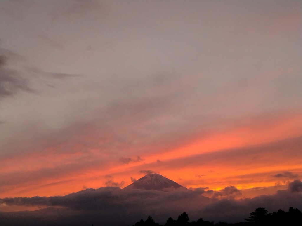 帰りの富士山