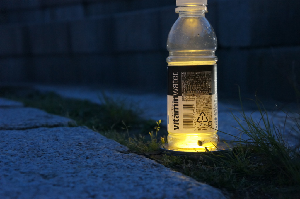 ライトアップ　空瓶