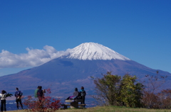 秋晴れの富士