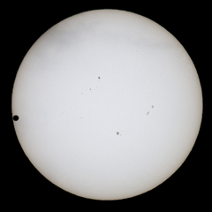 金星と太陽：第２次接触