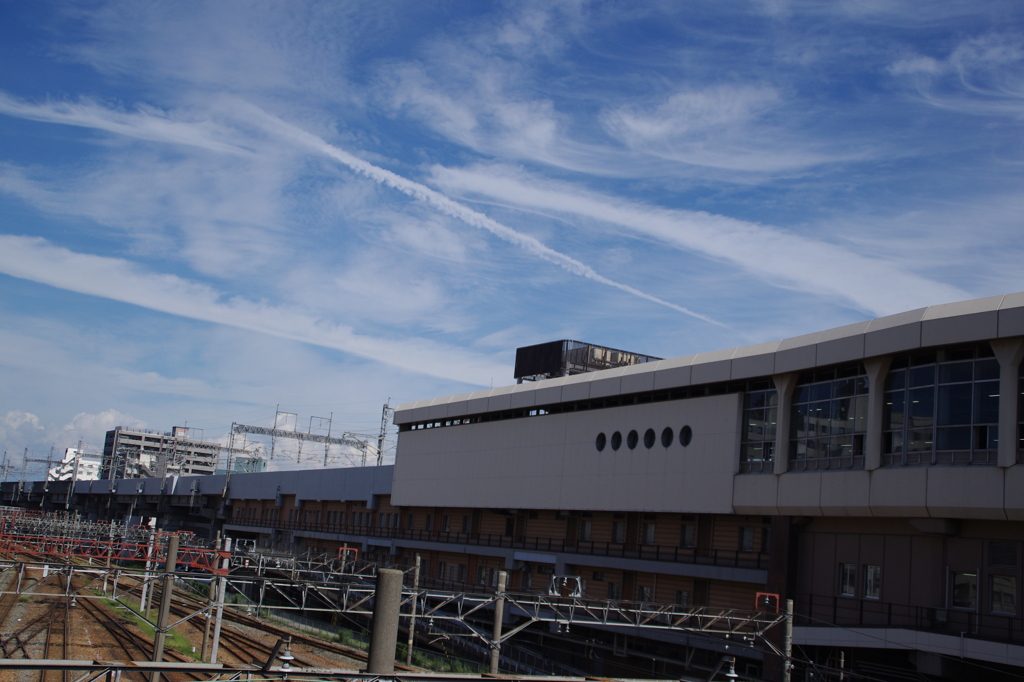 駅と空