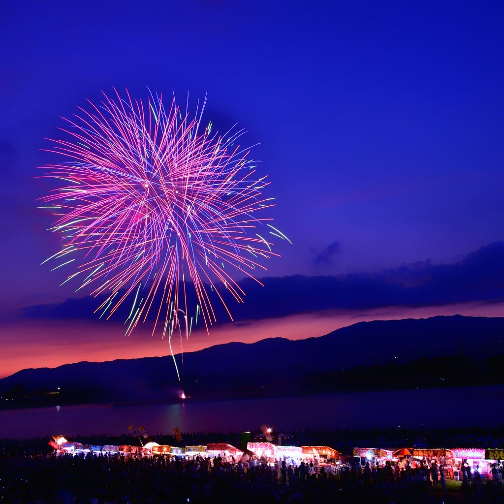 夕焼け空に