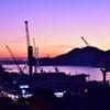 娘と見た長崎の夕景
