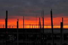 有明海の夕日（１）