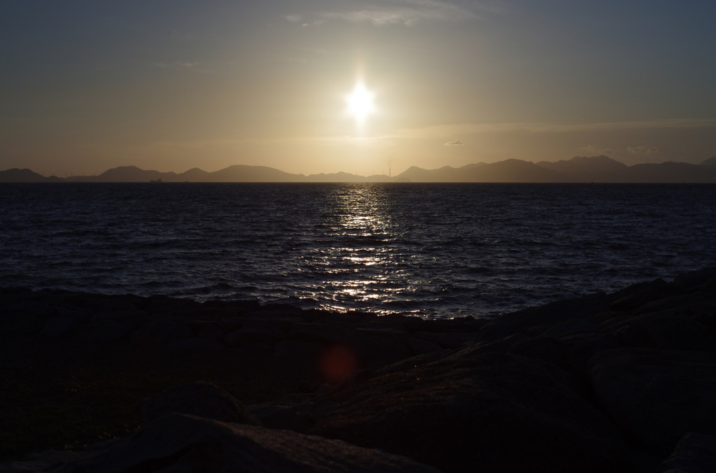 焼野海岸の夕陽、、、その？