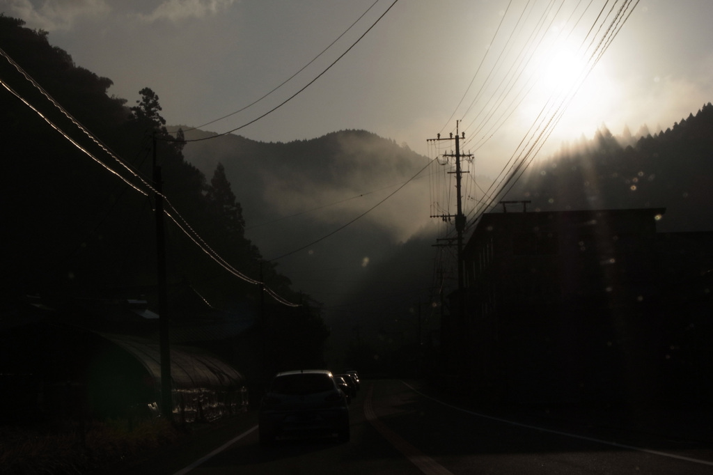 秋の朝