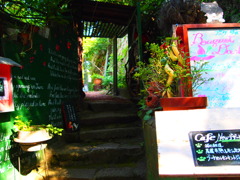 お店の外で２