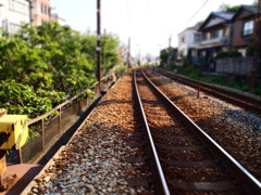 線路の上で２