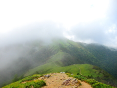 剣山山頂から