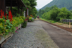 無人駅にて