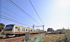 高速走行に見える南武線