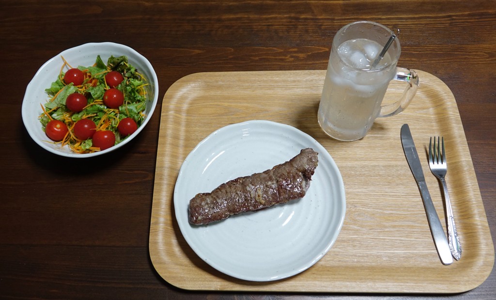 今夜はステーキ