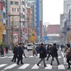 JR神田駅前の師走