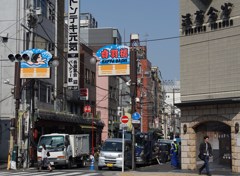 合羽橋道具街の入口