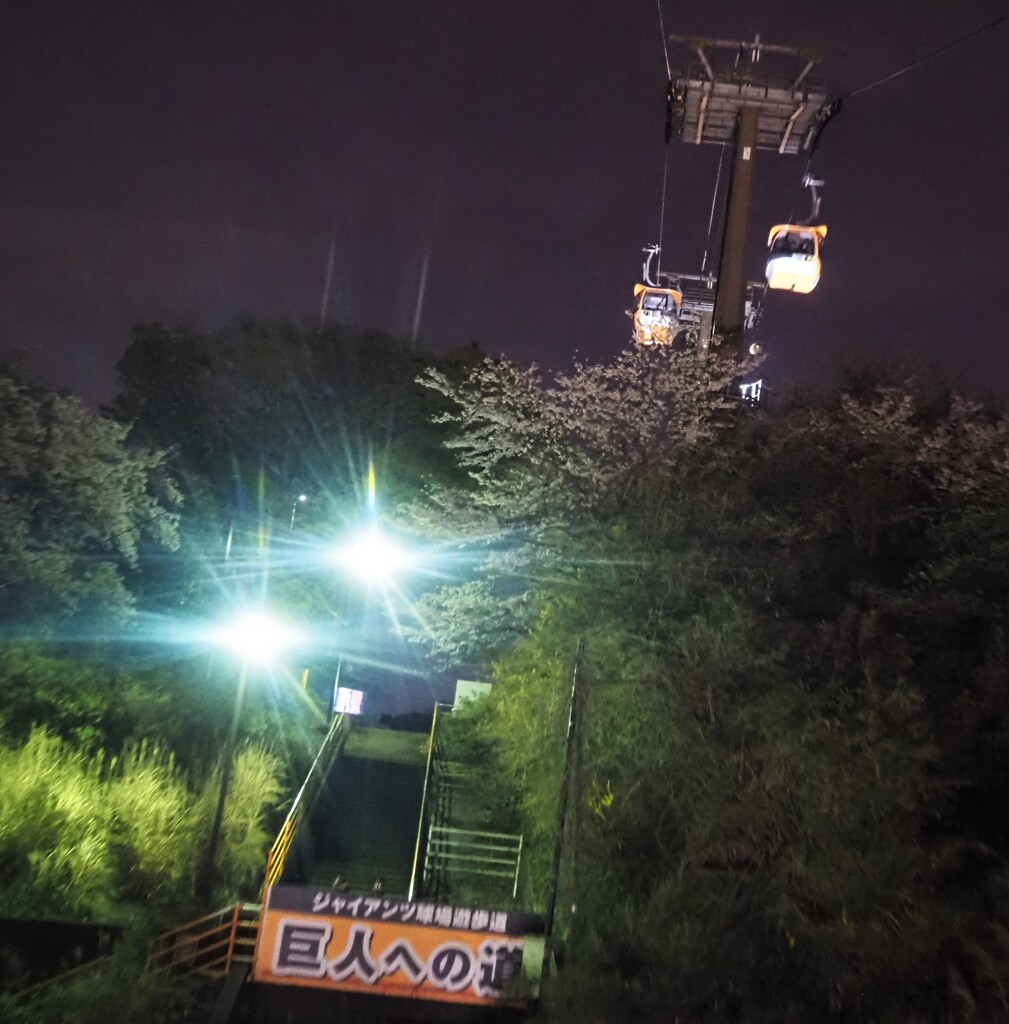 夜のスカイシャトル