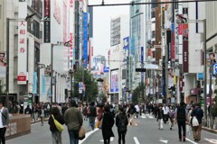 新宿東口の歩行者天国