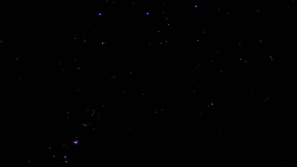 今夜のオリオン大星雲