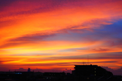 今日の夕焼け