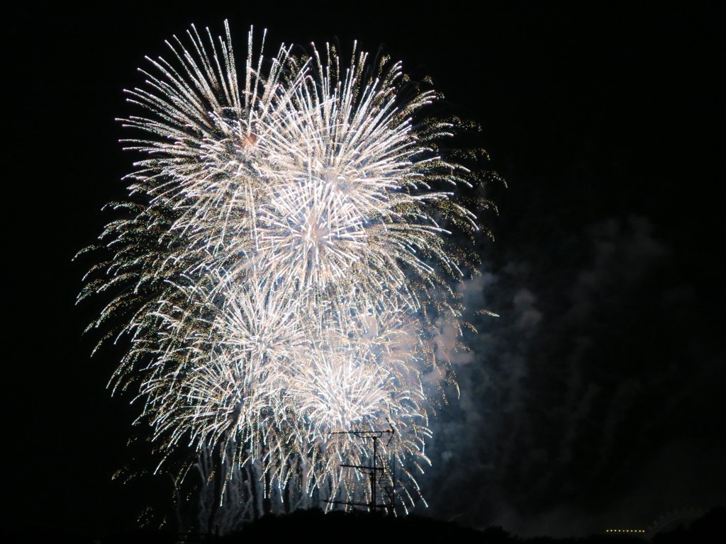 敬老の日の「よみうりランド」花火大会