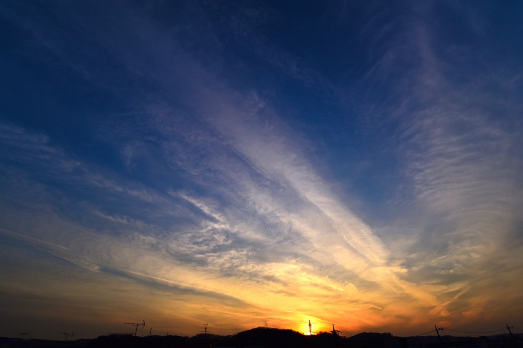 清々しい夕暮れ
