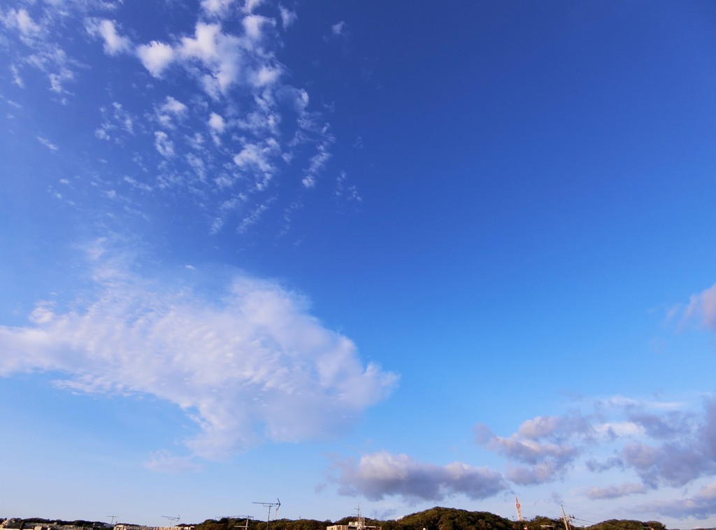 早朝の青空