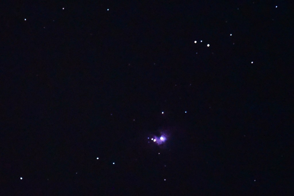 ホットな夜のオリオン大星雲