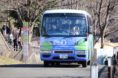 初めての園内周回バス