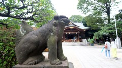 布多天神社の狛狗