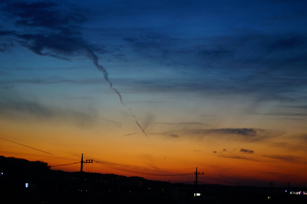 これからは南西の夕焼け